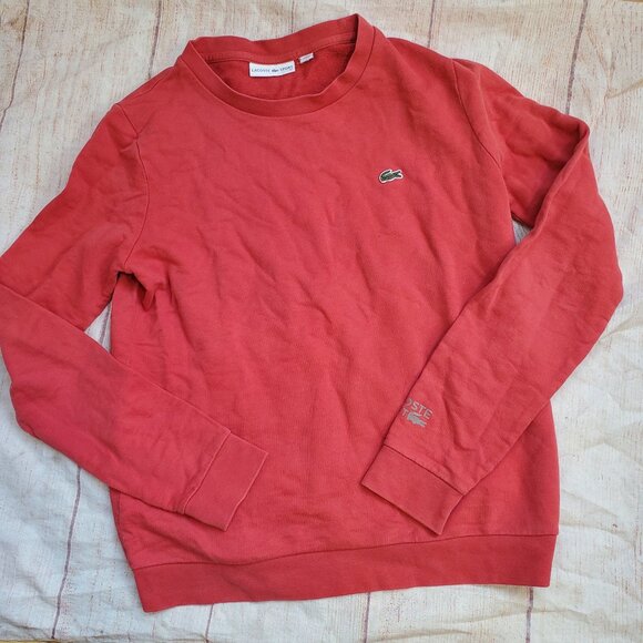 Lacoste Sport pink crewneck sweatshirt sz 40 (M) - Picture 3 of 4